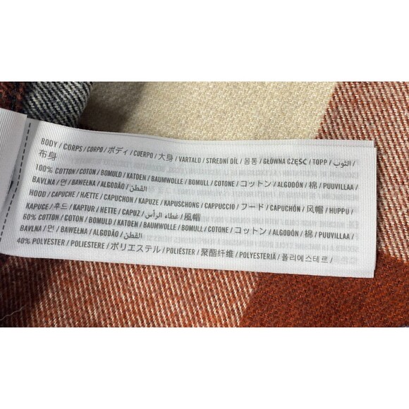 Hollister Flannel Hoodie Adult Small Red Black Button Up Sweater Outdoor Casual - Picture 13 of 13